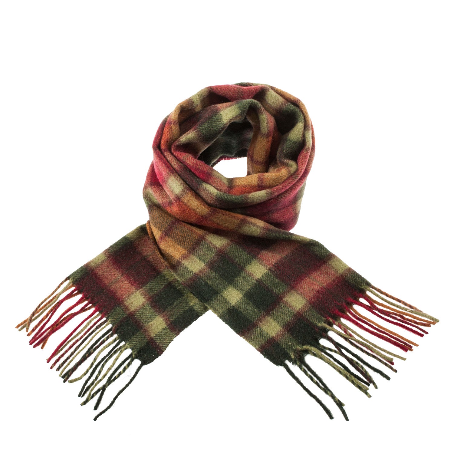 Edinburgh 100 Lambswool Scarf BUCHANAN AUTUMN Dunedin Cashmere