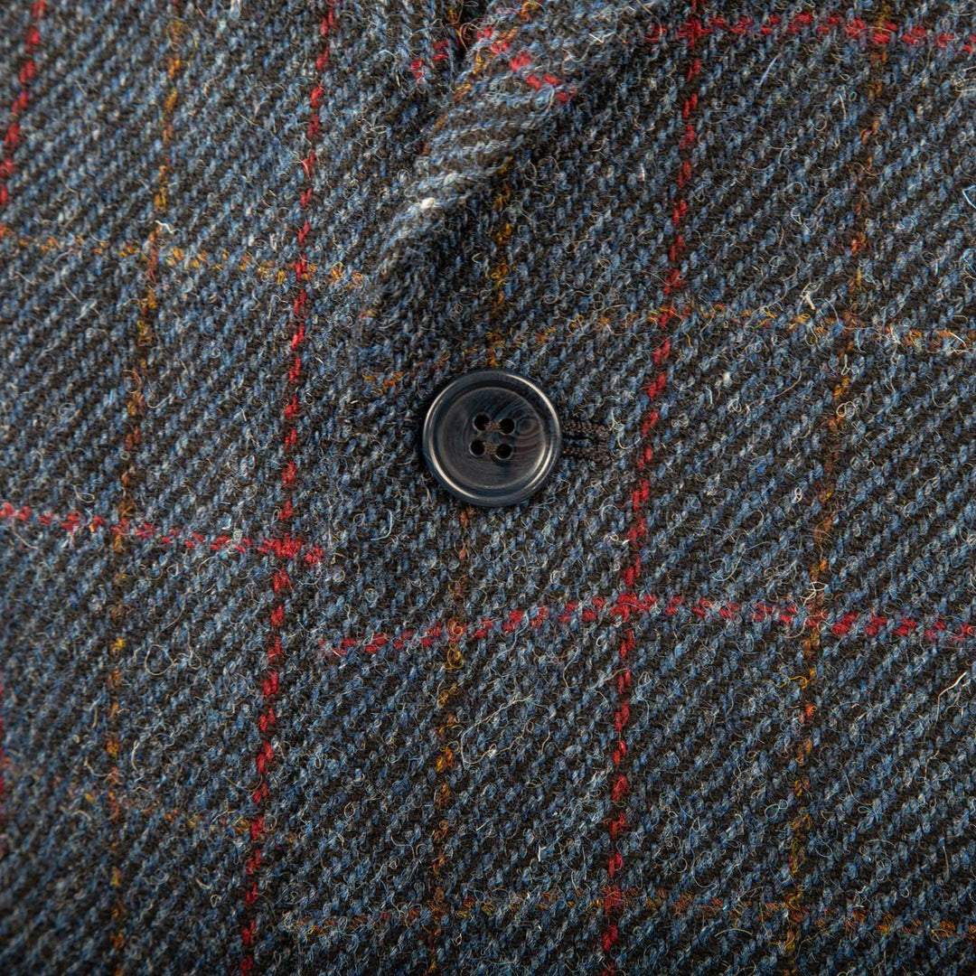 Men's Barra Harris Tweed Jacket  Blue Check