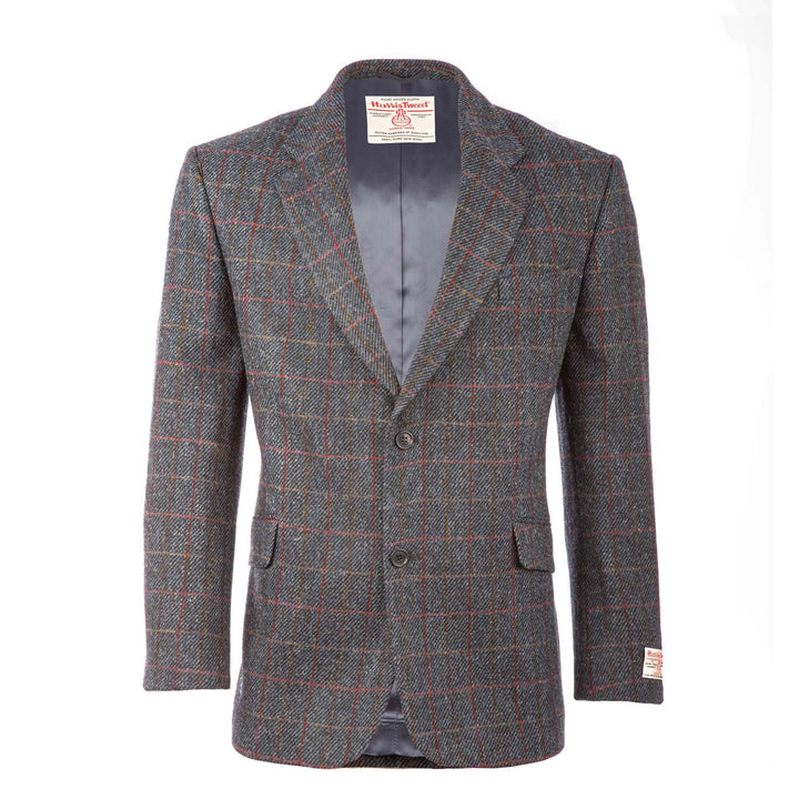 Men's Barra Harris Tweed Jacket  Blue Check