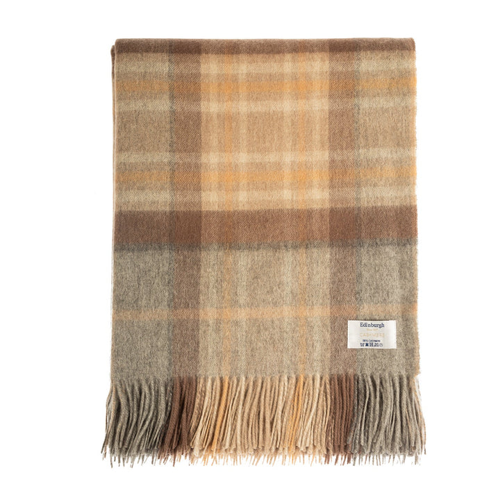 100% Cashmere Blanket Mackellar Natural - Dunedin Cashmere