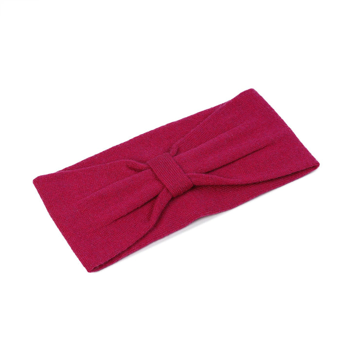 100% Cashmere Plain Ladies Headband Fuchsia - Dunedin Cashmere