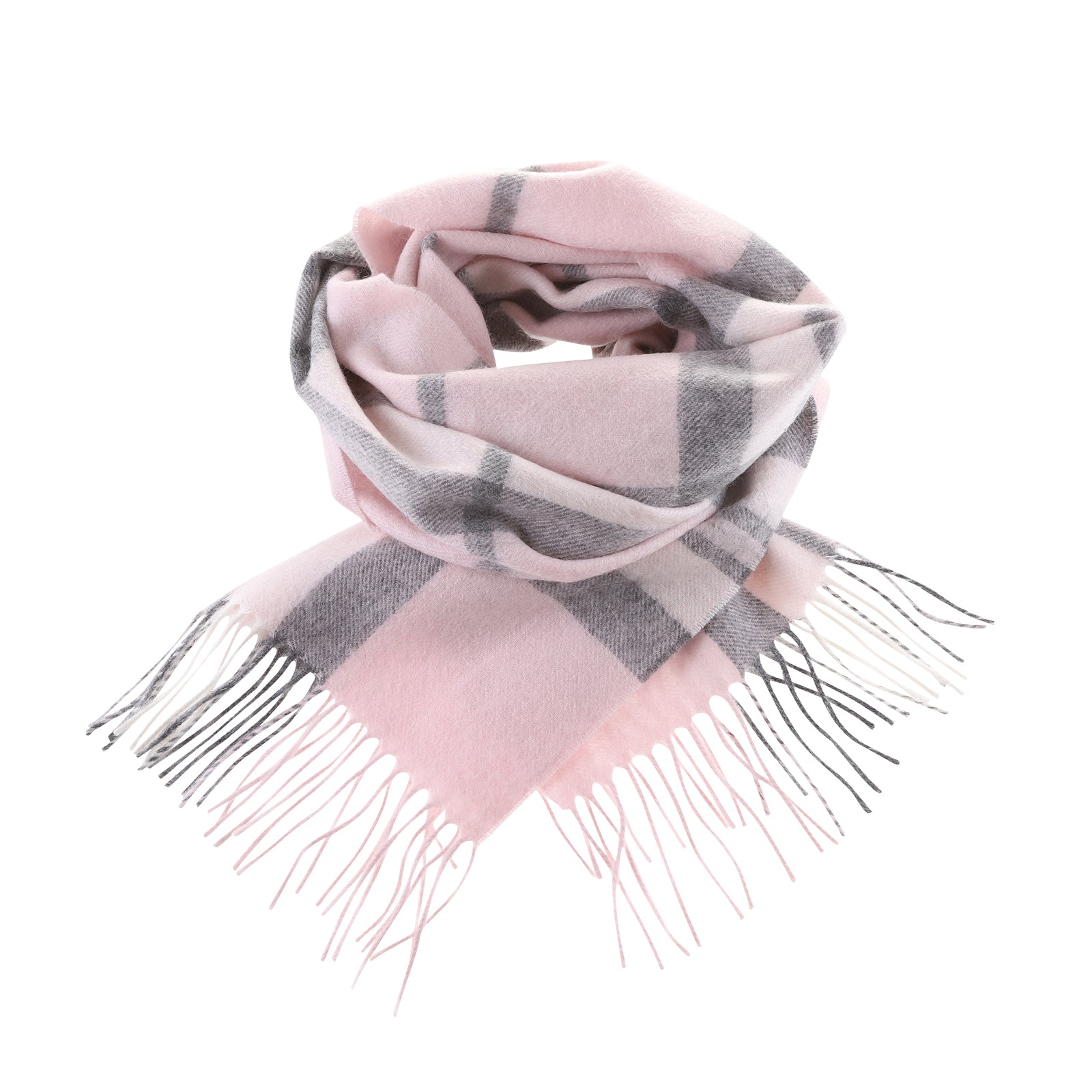 Edinburgh 100 Cashmere Wide Scarf Thomson Pink
