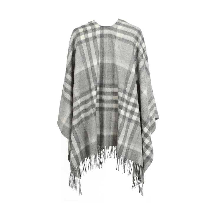 Mini Me Children’s Cape Chequer Tartan 90/10 Cashmere Grey