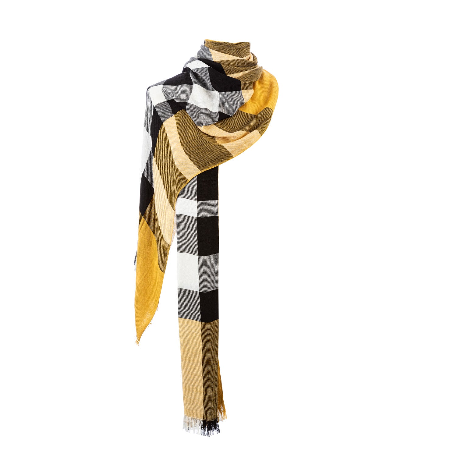 Burberry 50 cashmere clearance 50 wool scarf gold