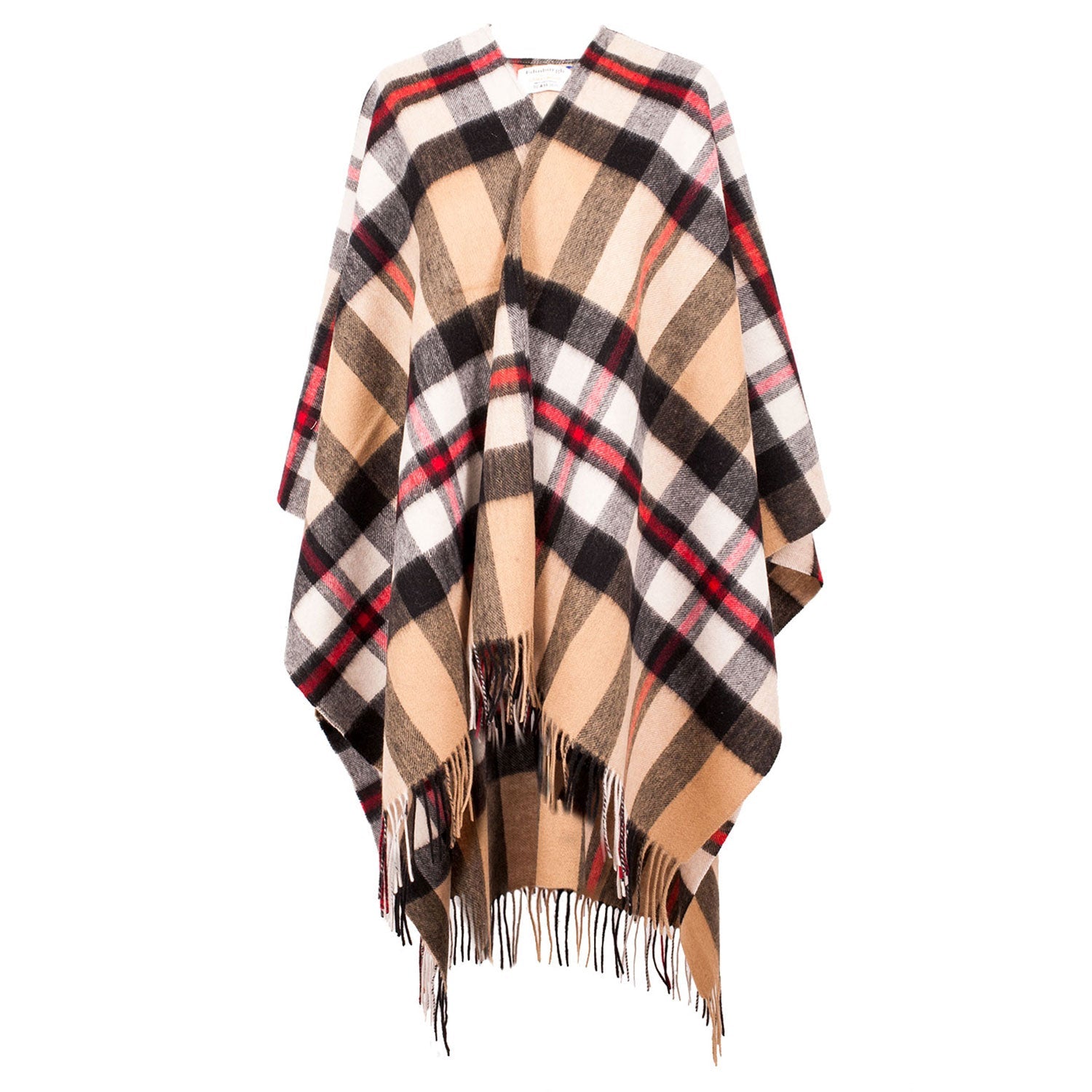 Edinburgh Lambswool Long Tartan Cape EXPLODED THOMSON CAMEL | Dunedin ...