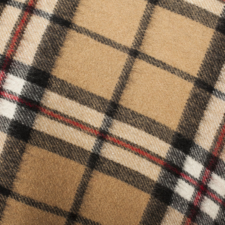 Edinburgh Lambswool Long Tartan Cape Thomson Camel - Dunedin Cashmere