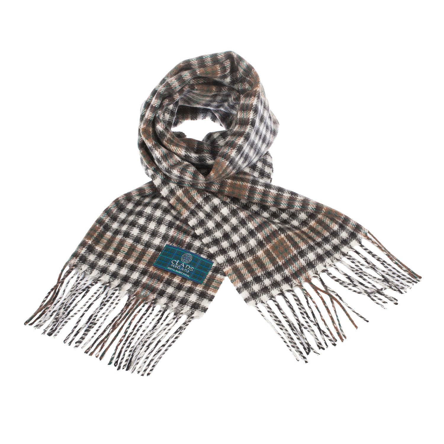 Burns Check Scarf Lambswool Unisex Lochcarron outlet of Scotland