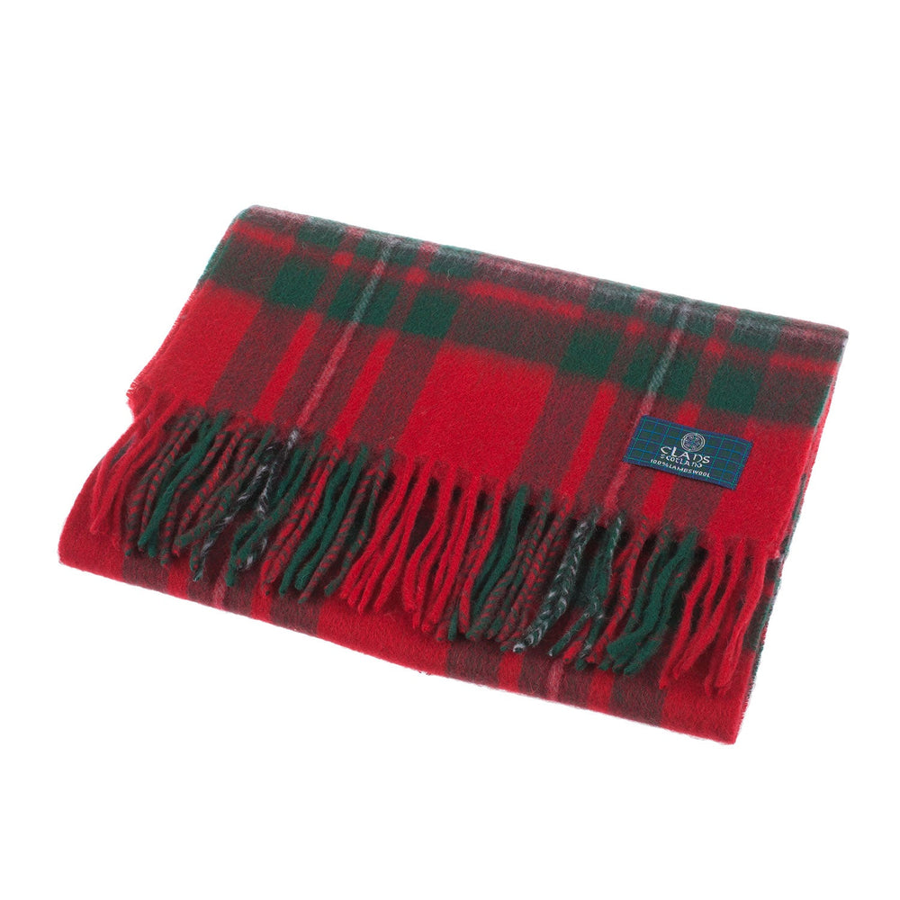 Lambswool Scottish Tartan Clan Scarf Macgregor - Dunedin Cashmere