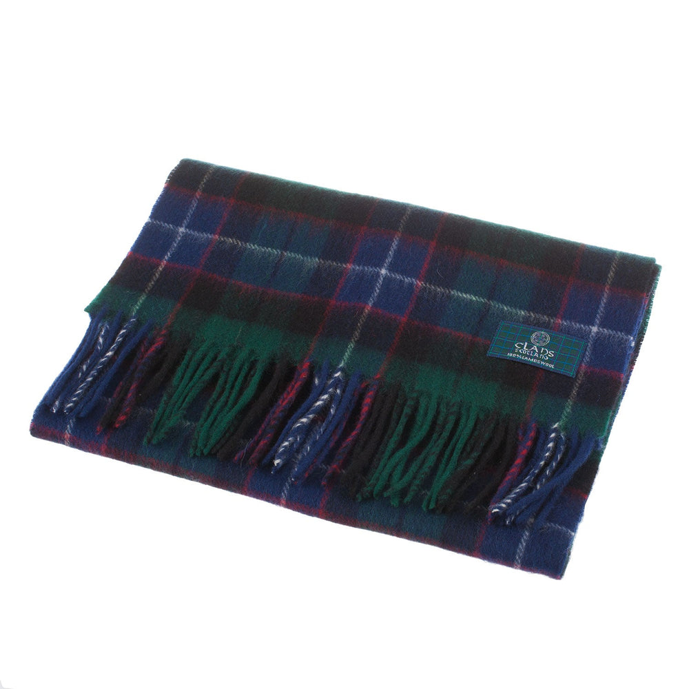 Lambswool Scottish Tartan Clan Scarf Mitchell - Dunedin Cashmere