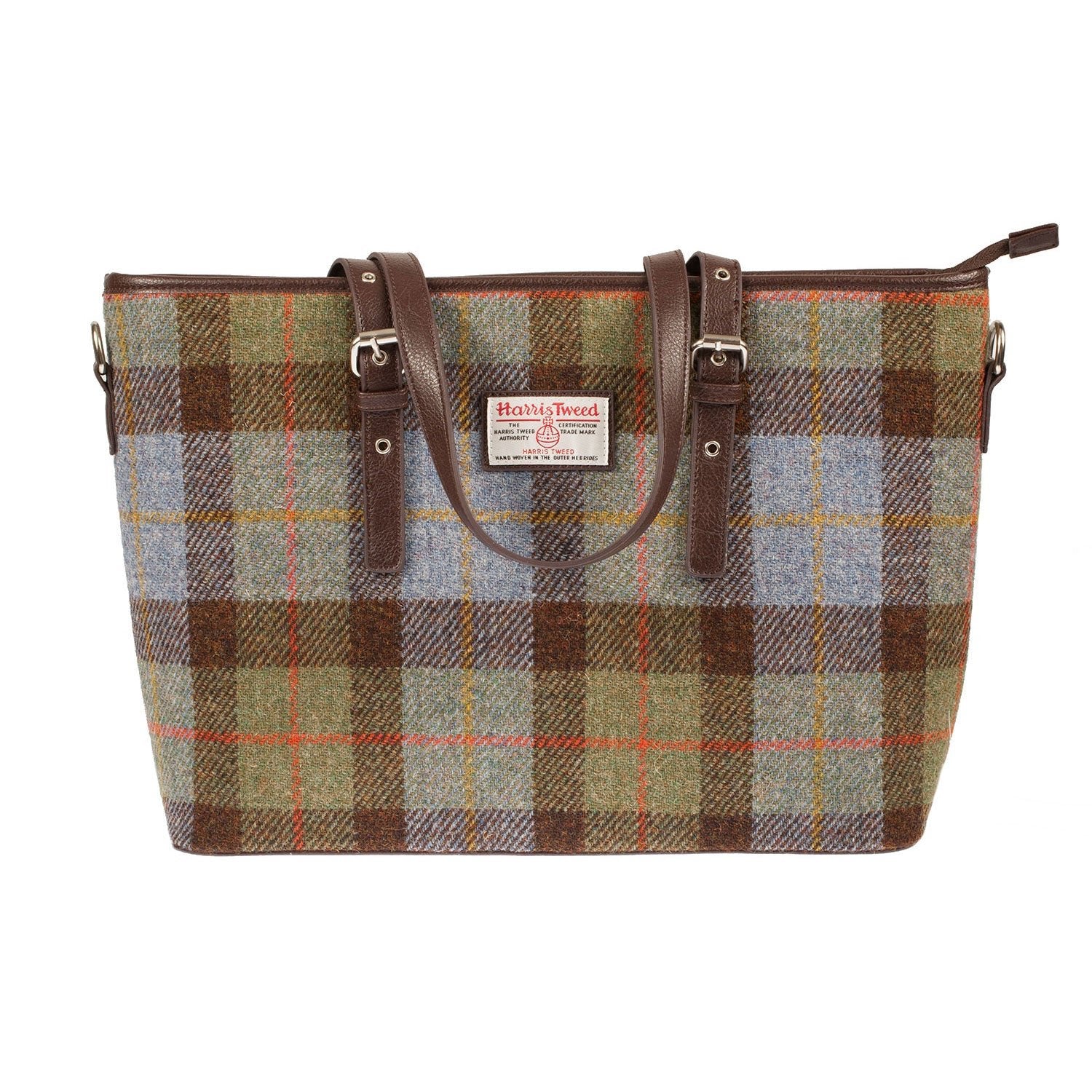 Spey Harris Tweed Tote Bag Macleod Tartan | Dunedin Cashmere